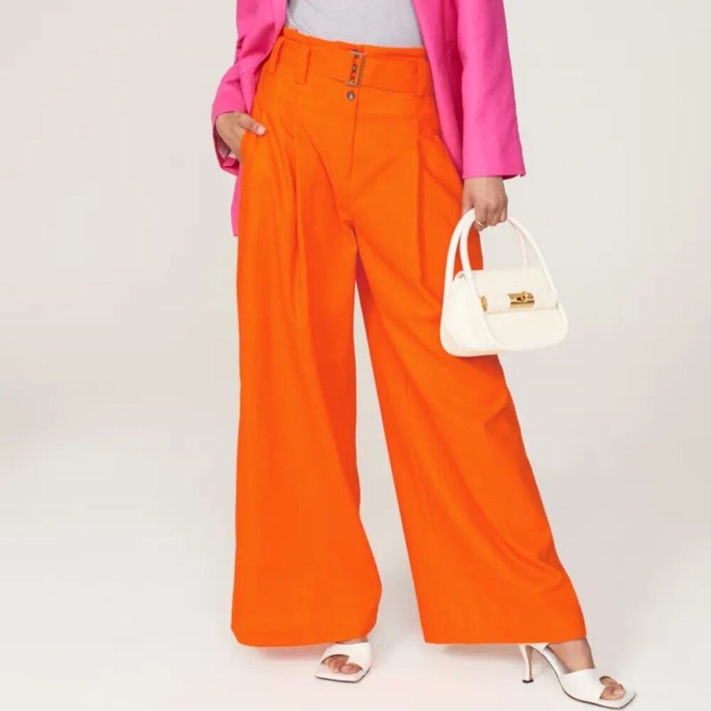 Eudon Choi High Waist Pleated Pants SIZE 2